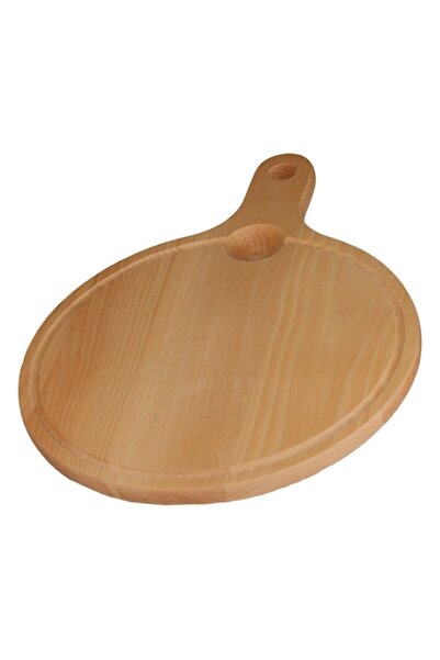 OEM Round Cutting Board with Wooden Handle, 41x30x2 cm