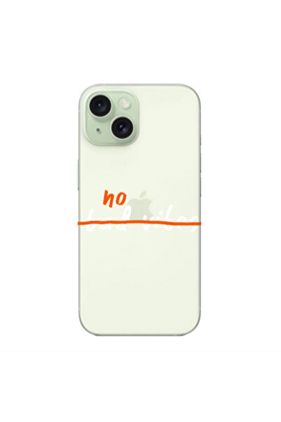 Other Apple iPhone 15 No bad vibes 2 Transparent Silicone TPU Θήκη
