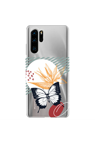 Other Huawei P30 Pro Butterfly Lines Transparent Silicone TPU Θήκη