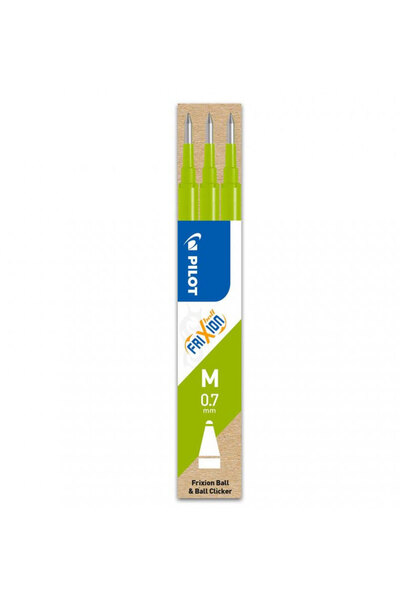 Pilot Rezervă roller 0.7mm Verde deschis Set de 3 FRIXION