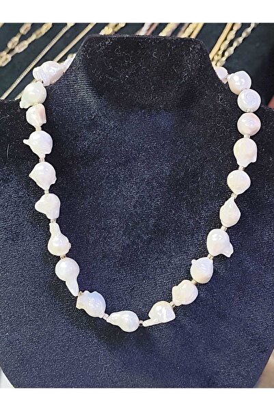 AZERİYA ACCESSORY ORJİNAL BAROK İNCİ KOLYE