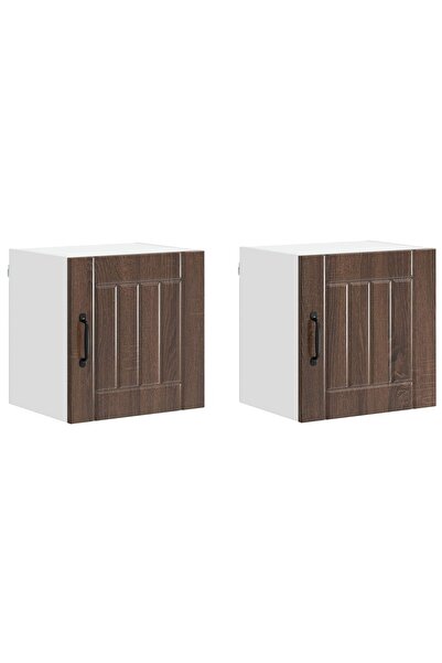 vidaxl Kitchen cabinet 2 pcs Dark oak 40 x 31 x 40 cm