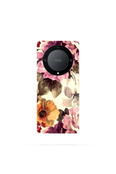 Other Honor Magic5 Lite 5G Daisies and roses Transparent Silicone TPU Θήκη
