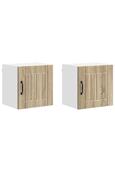 vidaxl Dulap de bucătărie 2 pcs Stejar Sonoma 40 x 31 x 40 cm