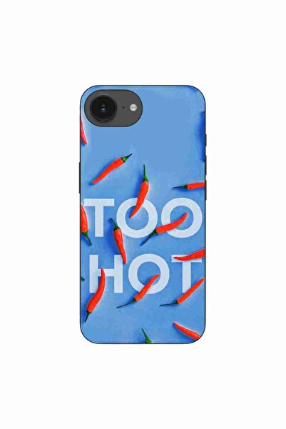 OEM Husa compatibila cu Apple iPhone 16e Silicon Gel Tpu Model Mesaj Too Hot