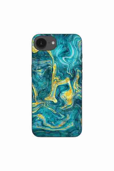 OEM Husa compatibila cu Apple iPhone 16e Silicon Gel Tpu Model Abstract Gemst...