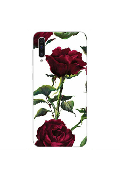 Other Samsung A70 Stemmed rose Transparent Silicone TPU Θήκη