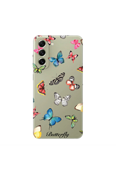 Other Samsung S22 Plus Mixed Butterflys Transparent Silicone TPU Θήκη