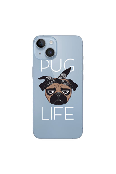 Other Apple iPhone 14 Pug Life Transparent Silicone TPU Θήκη