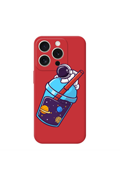 Other Apple iPhone 15 Pro Longing in space Red Colored Silicone TPU Θήκη