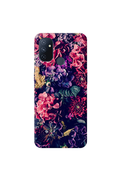 Other Oneplus Nord 100 Purple and pink flowers Transparent Silicone TPU Θήκη
