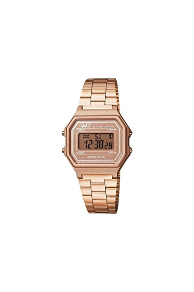Q&Q Γυναικείο Ρολόι Ψηφιακό Rose Gold Bracelet M173J006Y