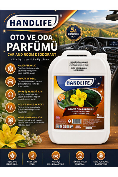 HANDLIFE OTO VE ODA PARFÜMÜ 5 LİTRE KALICI FERAHLIK VE ETKİLEYİCİ KOKU DENEYİMİ