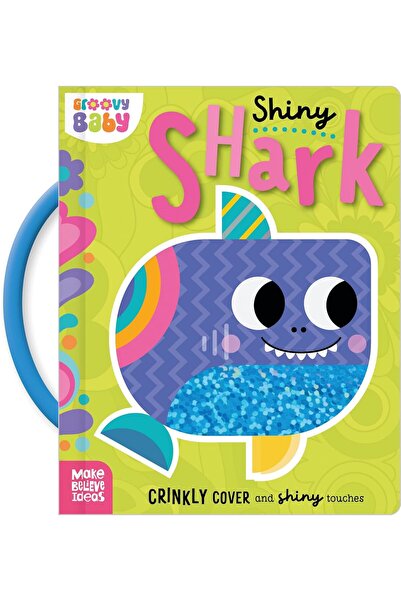 Make Believe Ideas Groovy Baby Shiny Shark Hardcover – Touch & Feel