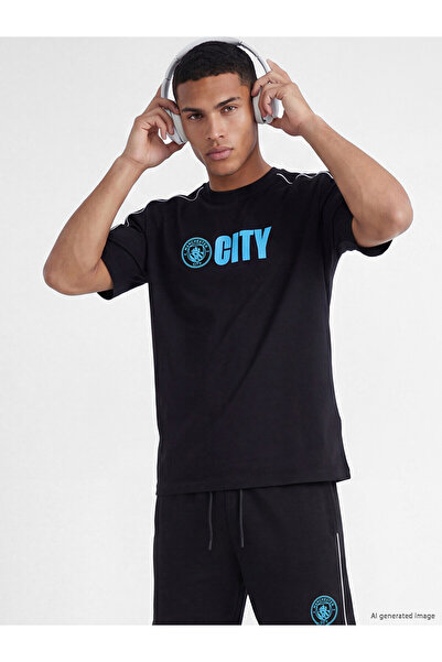 LC Waikiki T-Shirts - Black - Loose