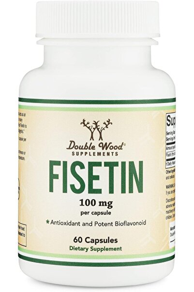 Double Wood Supplements Fisetin Capsules - 100mg, 60 Count (Natural Bioflavon...