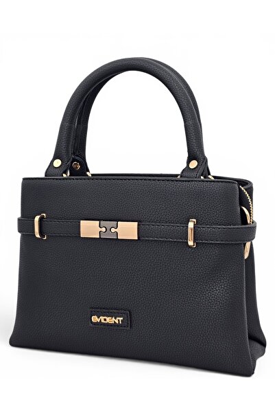 Evident Black, Soft Textured, Double Compartment, Crossbody Strap, Small, Han...