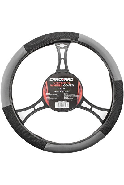 CarGuard Car steering wheel cover - black / gray -