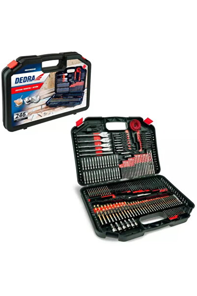 DEDRA EXIM Set de burgie Еџi bituri 246buc, geantДѓ