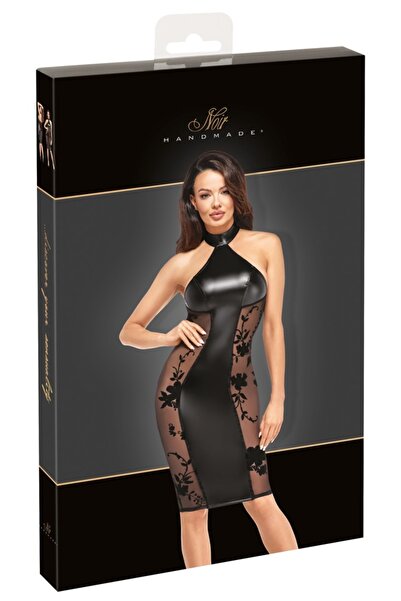 Noir Women's Lingerie – Dress knee-length M Black, M – Matte, shiny powerwetlook