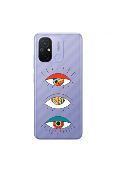 Other Xiaomi Redmi 12C 3 different eyes Transparent Silicone TPU Θήκη