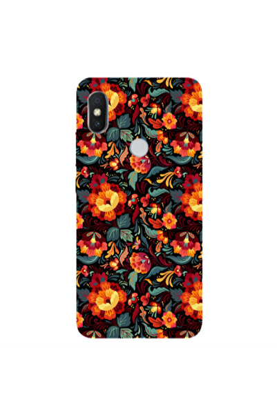 Other Xiaomi Redmi S2 Orange flowers Transparent Silicone TPU Θήκη