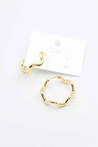 Marsilyan Nvdn- Ieg - Curved Hoop Earrings - Gold Iegrs-Nvdn1