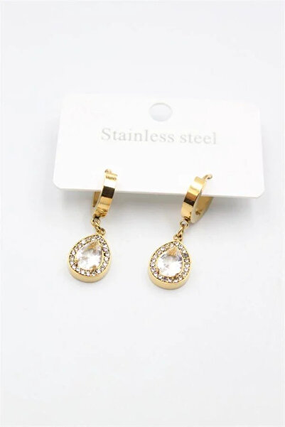 Marsilyan Nvdn- Ieg - Drop Stone Earrings - Gold Iegrs-Nvdn1