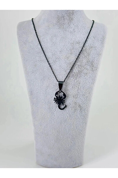 Marsilyan Nvdn- Ieg - Scorpion Figure Steel Men's Necklace Iegrs-Nvdn1