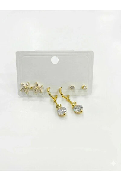 Marsilyan Nvdn- Ieg - Six-Piece Earrings with Dangling Flower Detail Iegrs-Nvdn1