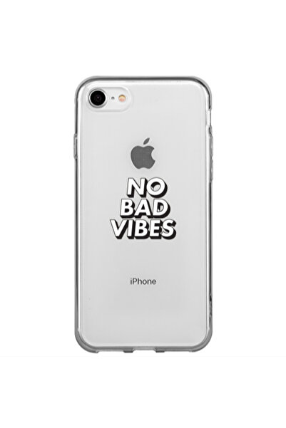 Other Apple iPhone 7 No bad vibes Transparent Silicone TPU Θήκη