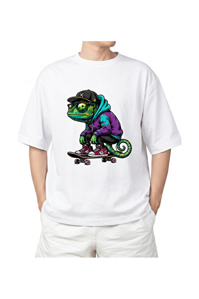 Skater Boy Chameleon Unisex Oversize Tişört