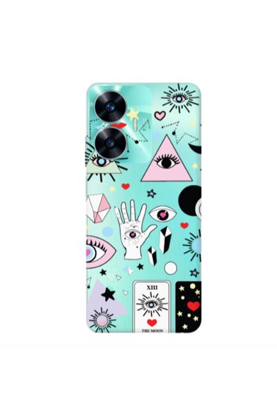 Other Realme C55 Pyramid eyes Transparent Silicone TPU Θήκη