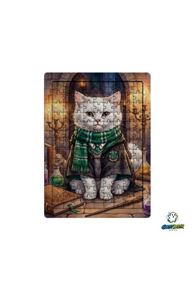 Ghostbastır Design Harry Potter Slytherin Cat 99 Piece Standing Puzzle – Deco...