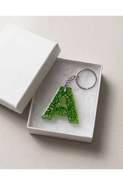 Luvia Accesories Keychain Letter a Epoxy