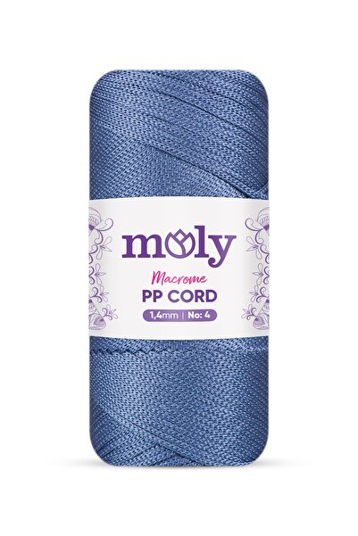 Moly Pp Cord No:4 Polyester Makrome Ip |Col. No: 235 - Havacı | 4mm 200gr