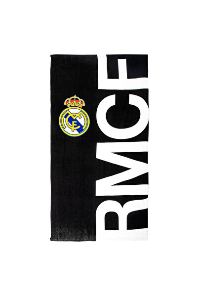 Real Madrid prosop din poliester, 90x180 cm Negru