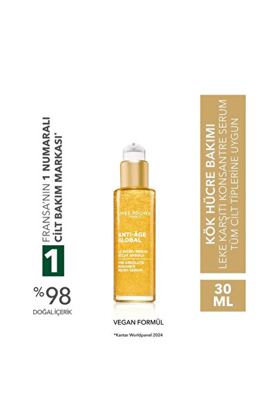 Yves Rocher Konsantre Serum-Hyaluronik Asit-Yaşlanma ve Leke Karşıtı Bitki Kö...