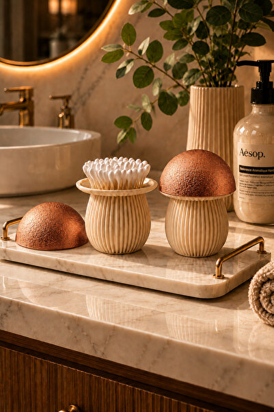 Arvella Studio Mushroom Design Ear Swab Organizer and Bathroom Organizer |   ...