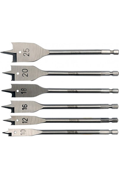 yato Set burghie plate pentru lemn 10-25 mm, 6 bucati, YT-3258