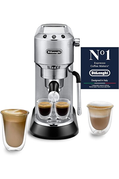 De'Longhi ماكينة قهوة اسبريسو ديديكا آرتي EC885M، معدنية، فضية اللون