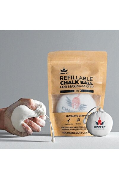 Champ Kit Champfit Refillable Chalk Ball for Weightlifting, Climbing, Gymnastics