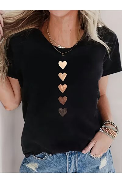 PAVRO Tricou unisex cu imprimeu mixt, confortabil