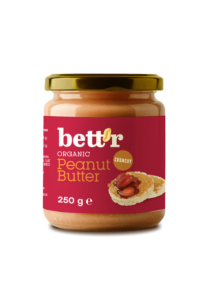BETTR BIO Unt de arahide, Crocant Bett'r 250g