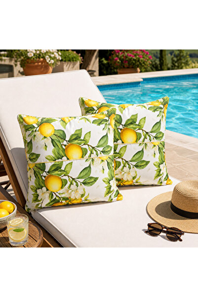 Kotonia Home Pack of 2 decorative pillows - 50x50 cm, 100% cotton impermeable...