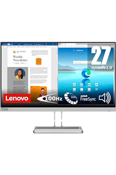 LENOVO L27i-40 Monitör | 27 inç | FHD | 1920x1080 | 100Hz | 300 nit | 4 ms te...