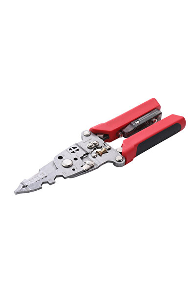 MFH TOOLS أداة متعددة الوظائف لتقشير الأسلاك بطول 7.5 بوصة مع قاطع كابلات ومل...