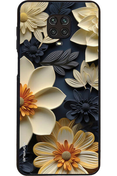 Other Θήκη Sonique Σειράς 3D Λουλουδιών για Xiaomi Redmi Note 9s/9 Pro Εκρού
