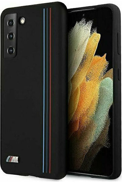 BMW Stripes M Collection Πίσω Κάλυμμα Σιλικόνης Μαύρο (Galaxy S21+) Κωδικός: ...