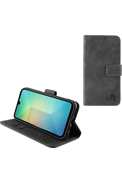 Lime&co Lime Book Συνθετικό Δέρμα / Σιλικόνη / Δέρμα Γκρι (Samsung A26 5G)